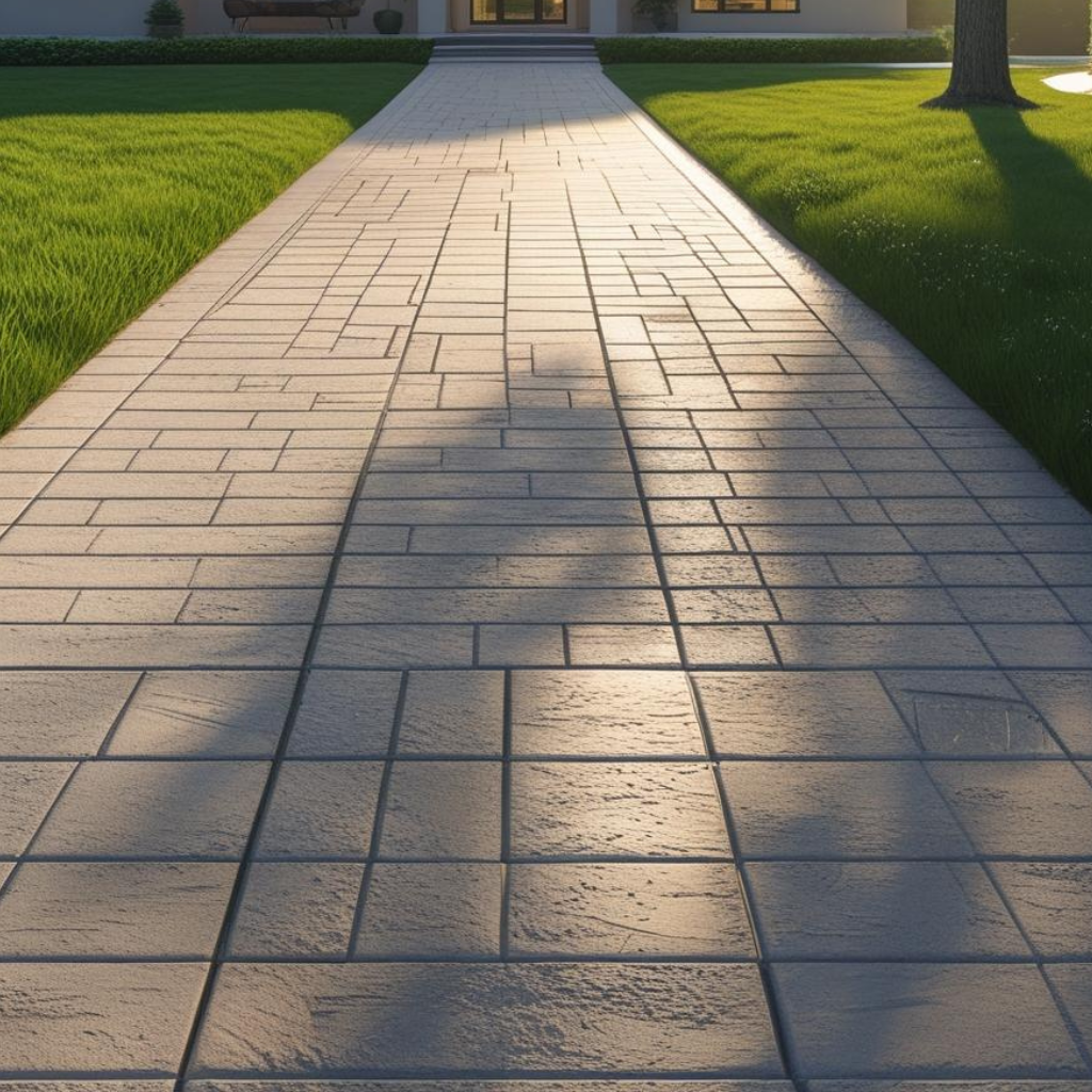 Driveway Concrete Paved in Caerwys